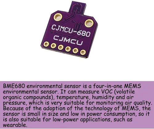 Vista 2 de KOOBOOK Sensor 3.3V/5V del gas de la presión de la humedad