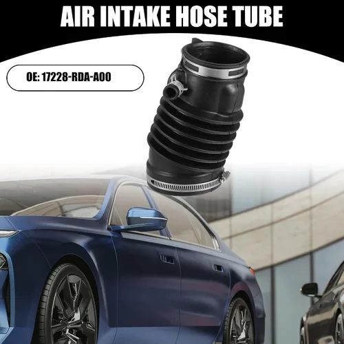 Vista 2 de Tubo de manguera de admisión para filtro de aire con abrazaderas 17228-RDA-A00 - Filtro de motor de automóvil Tubo de manguera de conducto