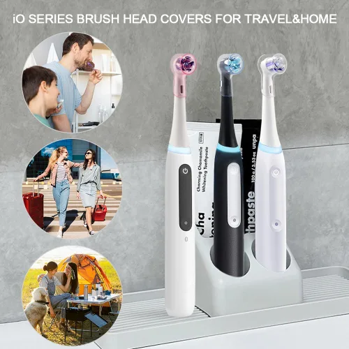 Vista 7 de Cubiertas para cabezales de cepillo de dientes iO, cubiertas para cabezales de cepillo de dientes iO para Ultimate Clean, Gentle Care y Ultimate