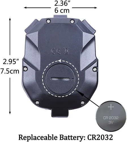 Vista 6 de FCXJTU Digital Sports Stopwatch Timer 10/100 Lap Split Memory Stopwatch Calendar Alarm, Pace Mode with 3-Row Extra Large Screen Water Resistant