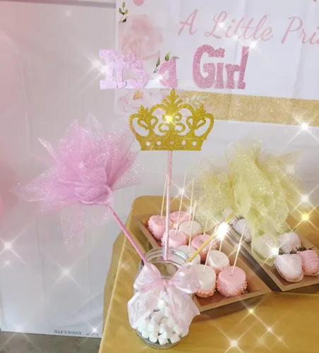 Vista 2 de RBN Corona dorada de princesa príncipe con purpurina de espuma EVA de 4 3/4 pulgadas, decoración de fondo, recuerdos, recuerdo de fiesta, boda