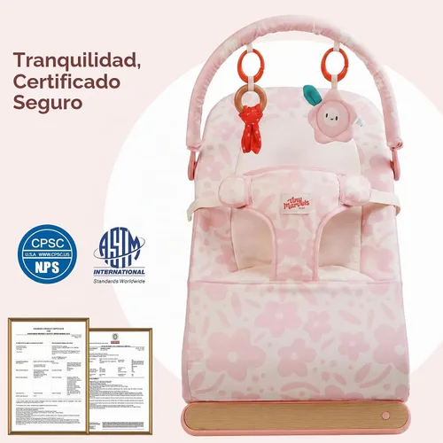 Vista 4 de Tiny Marvels Gorila plegable portátil para bebés con ergonomía y música, 0-12M