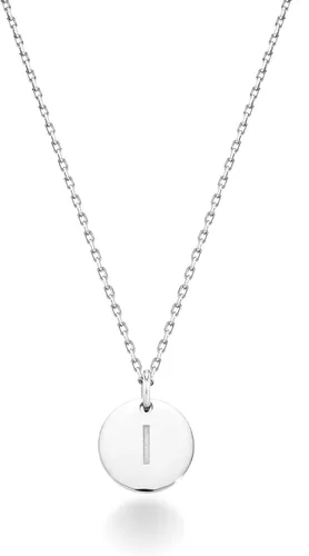 Vista 15 de Miabella Italian 925 Sterling Silver Initial Necklace Women Letter Pendant Plata esterlina