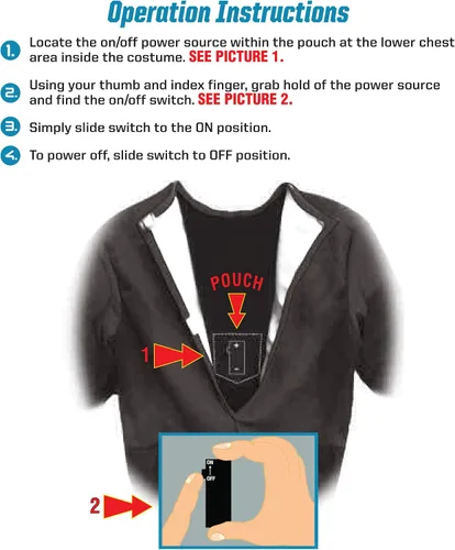 Vista 2 de El caballero de la noche asciende disfraz de Batman para niños, con luces