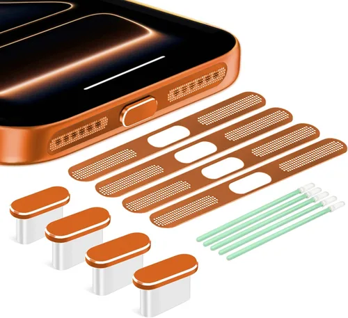 Vista 13 de Tapón Antipolvo USB C, Cubierta de Puerto USB C Tipo C Tapón Cubierta de Puerto de Carga Cubierta Antipolvo de Altavoz, Accesorios para iPhone 17