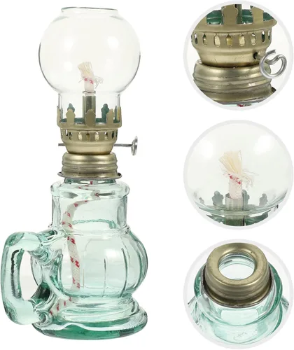 Vista 8 de Lámpara de queroseno para interiores, lámpara de aceite de queroseno, luz de aceite única, lámpara de aceite retro, lámpara de aceite de queroseno