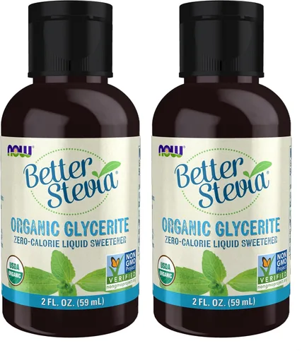 Vista 6 de Edulcorante líquido Better Stevia de NOW Foods, con glicerina, 2 fl oz