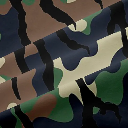 Vista 6 de Cortinas de camuflaje rústicas de camuflaje para dormitorio, sala de estar, decoración de cabaña, caza, ejército, negro, verde, aislamiento térmico