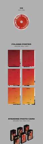 Vista 3 de FNC ENT P1Harmony Disharmony Destaca el primer mini álbum CD+1p póster plegable en el paquete+88p folleto+1p foto de pie + 1p etiqueta