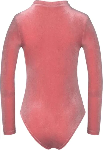 Vista 5 de Bonnorth Body de terciopelo para mujer cuello redondo manga larga tanga overol básico