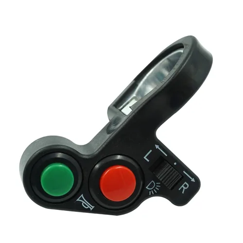 Vista 4 de Rayana Interruptor de manillar de motocicleta de 7/8'' 22mm con función de señal de giro, faro delantero y bocina para luz 3 en 1 cabezal/luz