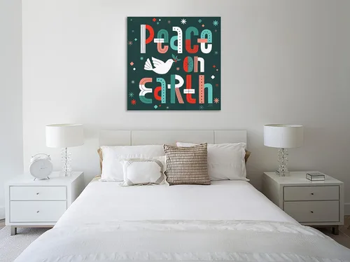 Vista 2 de Jaxson Rea "Retro Holiday III Gallery Wrapped Canvas by Laura Marshall, 12" x 12