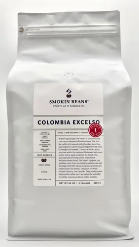 Vista 3 de Smokin Beans Café tostado fresco Colombia Antioquia de 2 libras, procesamiento natural, tostado medio, café en grano entero