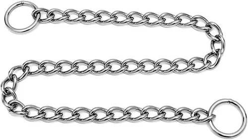 Vista 3 de Collar de cadena para perro, collar de entrenamiento, collares de cadena de acero inoxidable para perros pequeños y medianos, longitud 16 pulgadas