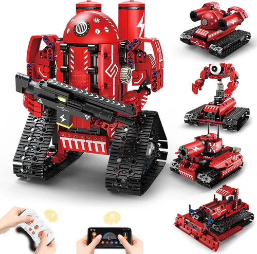 Vista 10 de Juguetes de Robot STEM para 8-14, 12 en 1 Juguetes de Robótica de Control Remoto para Niños, Kit de Construcción de Robot Programable Regalo