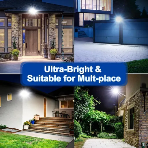 Vista 7 de FEIERYA Luces solares para exteriores, luces solares impermeables IP66 con sensor de movimiento y control remoto, lámparas de calle de 6500 K