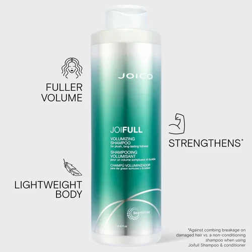 Vista 2 de Joico JoiFULL Volumizing Shampoo For Fine, Thin Hair Add Instant Body Long-Lasting Fullness For Thicker Bouncier Hair Boost Shine With