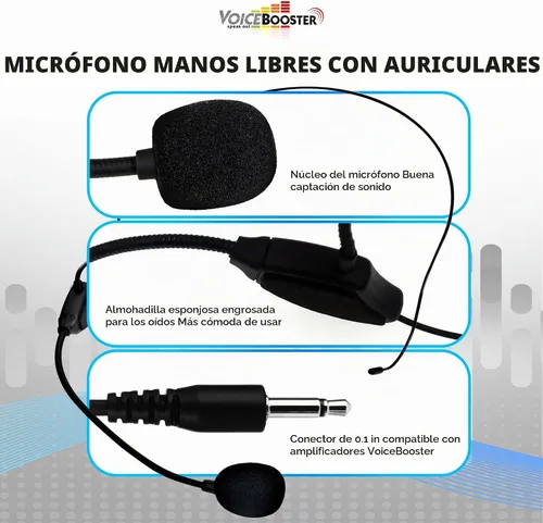 Vista 6 de Voicebooster - Micrófono de micrófono ajustable con control