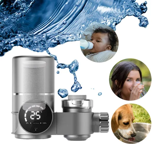 Vista 2 de Paquete de 2 filtros de agua de repuesto para montaje en grifo VICTEUT®, AQUSOFT®, BLINGARTY®, HOMELODY®, KZU®, reduce el plomo, el cloro