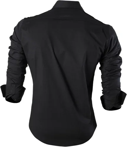 Vista 169 de JZS041, camisa de vestir de manga larga para hombre