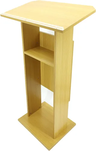 Vista 8 de FixtureDisplays® Madera (MDF) Podio Atril Púlpito Recepción 14302