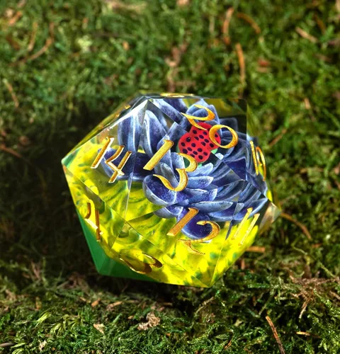 Vista 2 de Magic: The Gathering Black Lotus Spindown - Dados D20 (2.126 in)