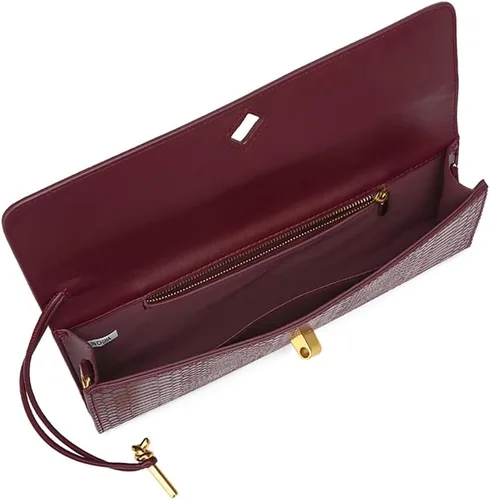 Vista 4 de Bolso de mano de cuero de moda para mujer, bolso de mano cruzado con estampado de cocodrilo