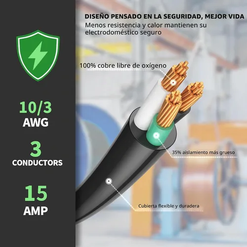 Vista 4 de POWGRN Cable adaptador RV de 50 amperios a 110 de 12 pulgadas, amarillo