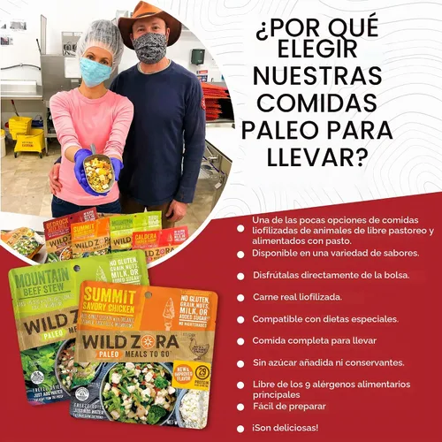 Vista 6 de Wild Zora AIP Paleo Paquete de comidas sin gluten – Pollo Summit, carne de res de montaña – Carne de res 100% alimentada con pasto, pollo libre