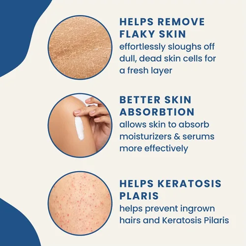 Vista 4 de Guante exfoliante marroquí: exfoliante corporal y guante de lavado para una piel más suave, exfolia las células muertas de la piel, ayuda a un tono