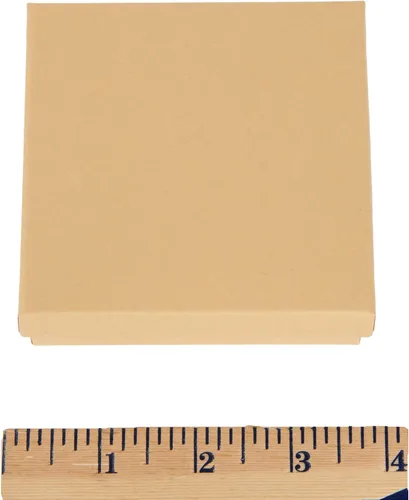 Vista 8 de SSWBasics Cajas de regalo de dos piezas de papel kraft rellenas de algodón, 3 x 3 x 1 pulgada (caja de 100), hechas de material 100% reciclado