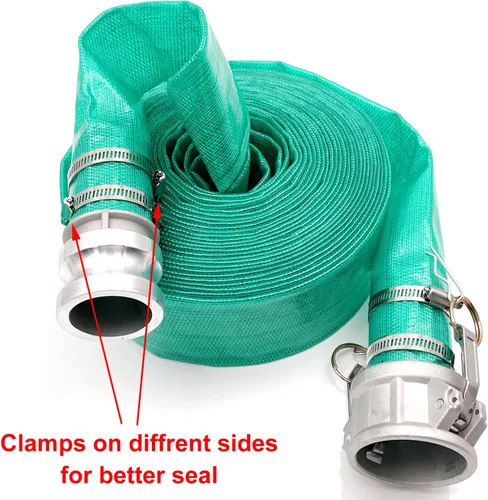 Vista 5 de Bashik Manguera de retrolavado para piscina con 4 abrazaderas de manguera resistente y duradera resistencia al envejecimiento