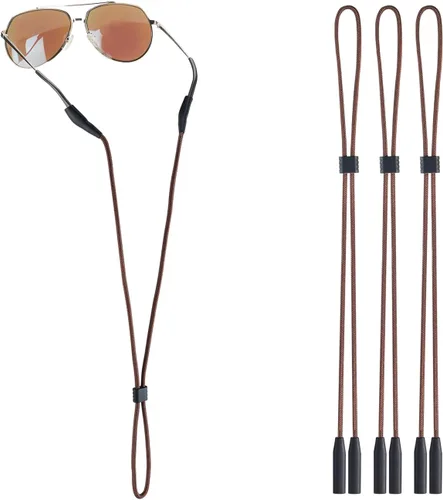 Vista 13 de Soporte de correa para lentes para lentes de brazos delgados – Correas de soporte para gafas alrededor del cuello – Correas de gafas de sol