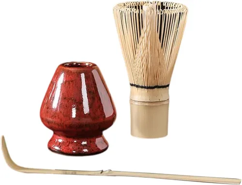 Vista 10 de Juego de accesorios para té con recipiente de cerámica, amarillo