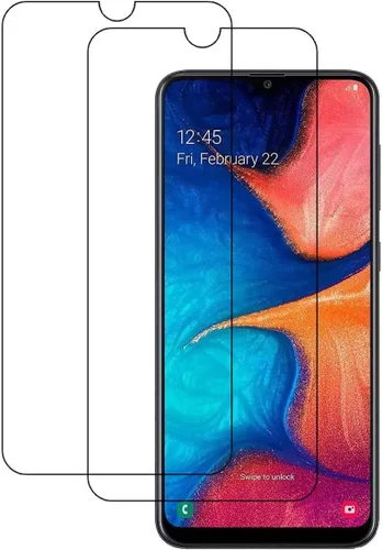 Vista 7 de Protectores de pantalla de vidrio templado para Samsung Galaxy A20 [2 unidades] Protector plano de vidrio templado Frontier Protector de pantalla