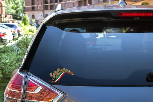 Vista 5 de X Graphics™ - Adhesivo con bandera de águila mexicana