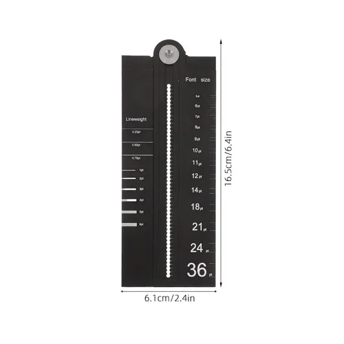 Vista 2 de Metal Drafting Ruler Multifunctional Geometry Tool for Architecture Work