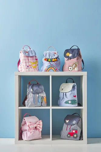 Vista 2 de Mud Pie Mochila con cordón para niños, tractor, talla única, TRACTOR, talla única , Mud Pie Mochila con cordón para niños pequeños
