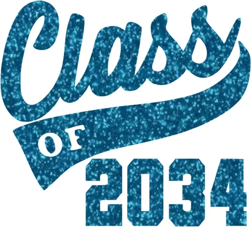 Vista 20 de Adhesivo de graduación para planchar en la clase de 2034, calcomanía para camiseta de secundaria, parche de graduación HTV para graduados