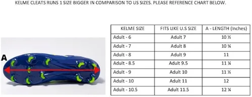 Vista 7 de KELME Tacos de fútbol para hombre tallas junior y adulto zapatos de fútbol de piel de becerro para hombre