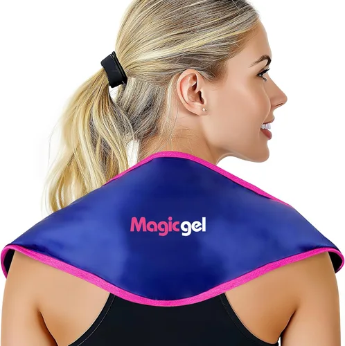 Vista 9 de Magic Gel Enfriadores de anillos para el cuello, bolsa de hielo portátil para enfriar el cuello, tubo enfriador de cuerpo fresco, bolsas de hielo
