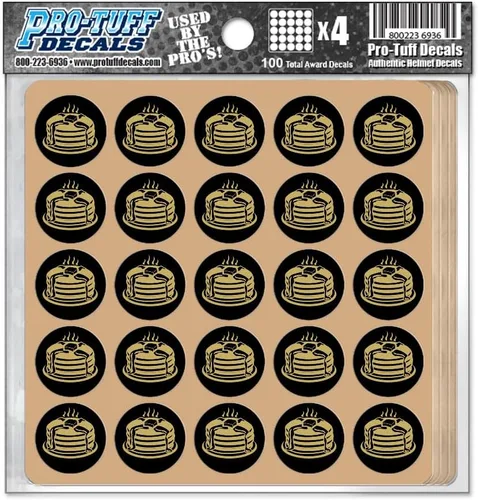 Vista 26 de Calcomanías de premio de panqueques, 100 calcomanías de recompensa de fútbol para cascos en el color de tu