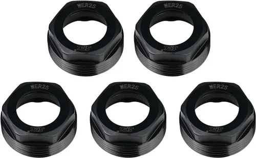 Vista 14 de ZAC 5 Uds ER8M Tuerca de mandril M10 Rosca Pinza de sujeción Tuercas de equilibrio Tuerca de metal para CNC Fresado Chuck Holder Torno