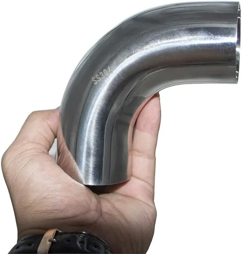 Vista 6 de Codo de Mandril de 90 Grados de Acero Inoxidable de 2" - Pared 16GA/.065" - Tramo de 1.5" - Tubería de Codo de Escape de Acero Inoxidable SS304