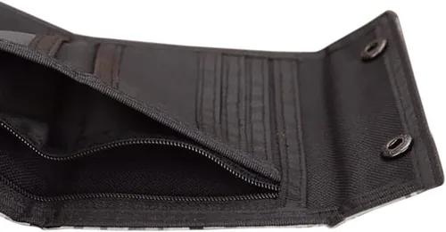 Vista 9 de Cartera de camuflaje triple para hombres casual del ejército clásico de lona organizador con cremallera monedero titular de la tarjeta de crédito