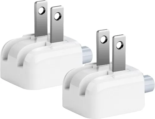 Vista 6 de Adaptador de pared de CA Duckhead, cargador de pared de EE. UU., cable de CA estándar de EE. UU. Cabezal de pato para McBook Maci Book/teléfono/Pod