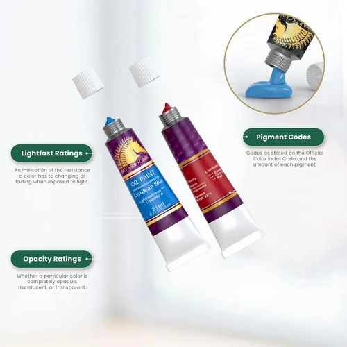Vista 8 de MyArtscape - Juego de pinturas al óleo para artistas, 24 x 0.7 fl oz