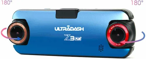 Vista 5 de UltraDash Z3+ Commercial Edition - Cámara de tablero de doble lente para viaje compartido, taxi, camión, ambulancia, policía, conductores