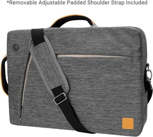 Vista 8 de Vangoddy Slate 3-en-1 Universal 10 12-inch Covertible Laptop Messenger Bag (Gris)