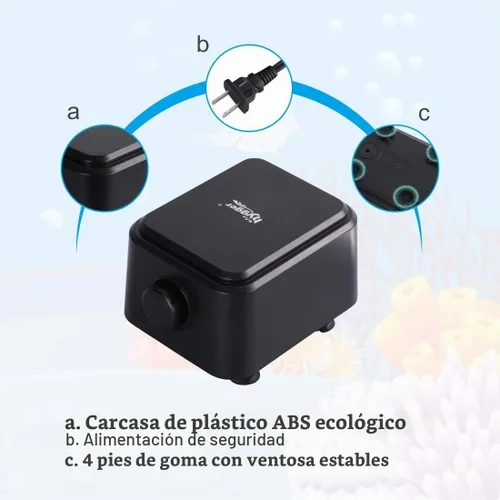 Vista 6 de hygger Bomba de aire silenciosa para acuario <30dB, bomba ajustable de tanque de peces de oxígeno de bajo decibelio, 2 salidas de aire, bomba